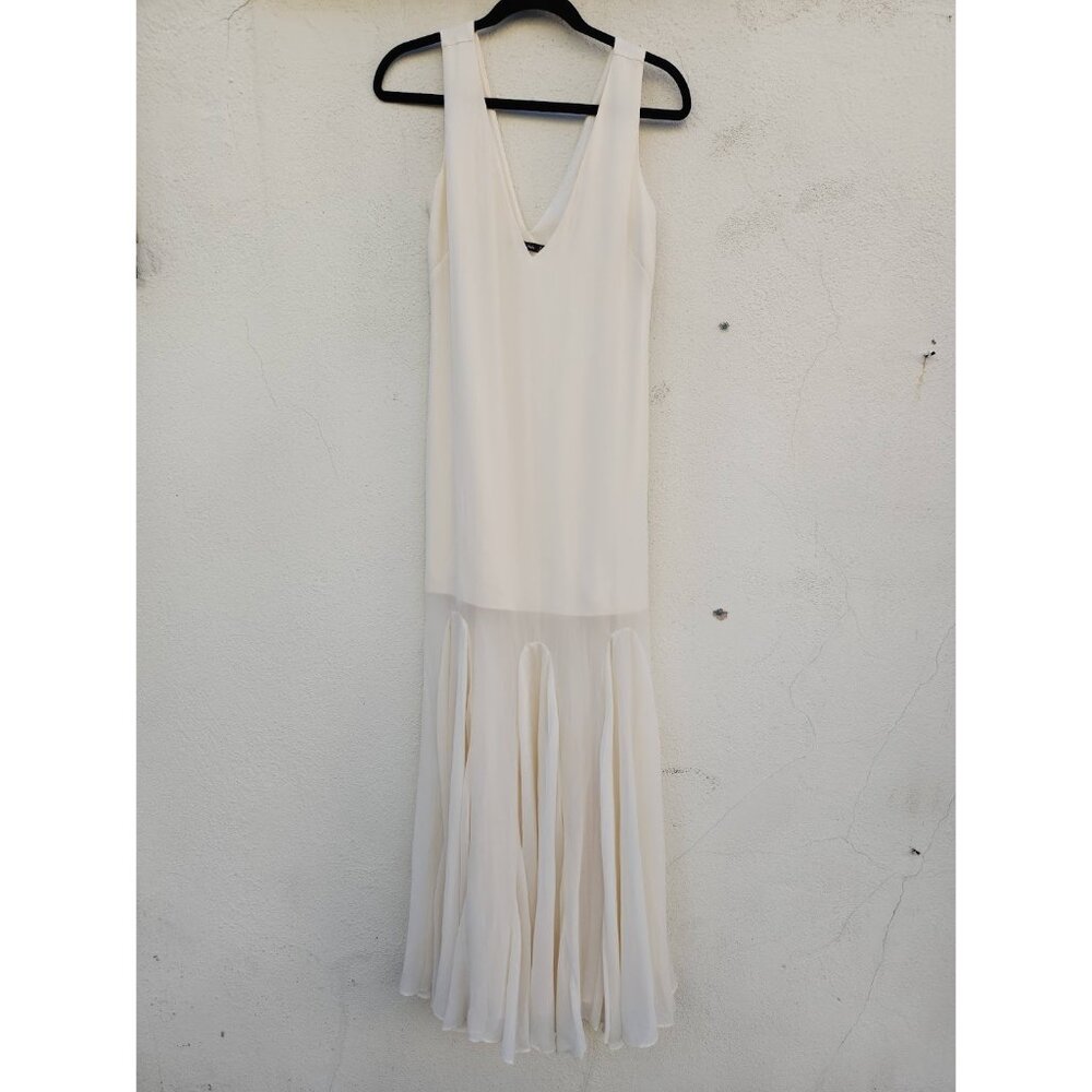 Abercrombie Plunge Godet Skirt Maxi Dress - Picture 4 of 7